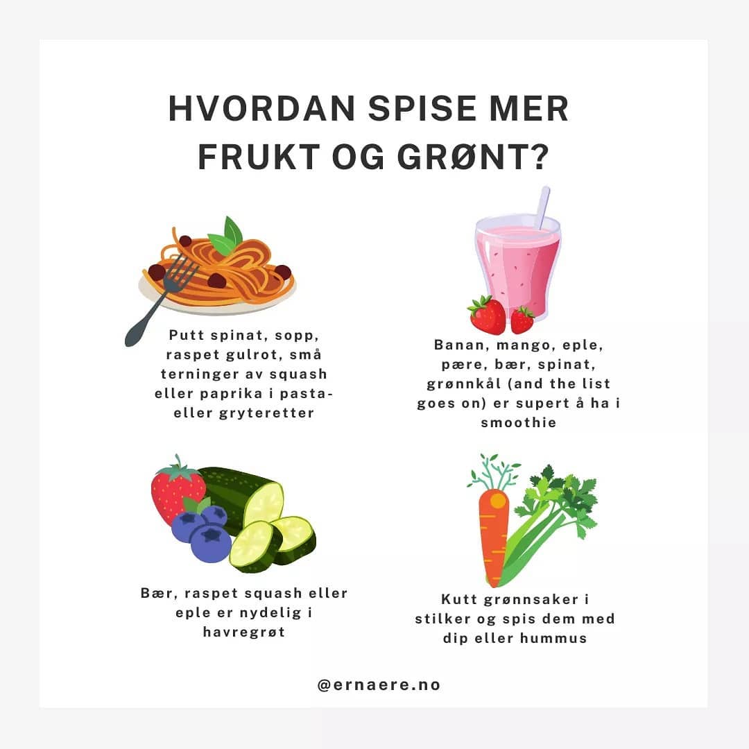 Vi i ERNÆRE putter frukt, grønnsaker og bær i alt, og prøver ofte ut nye kombinasjoner!
🍎🥦🍋🥕🍅🥬🍆🍓🥑🍍🍒🍏🍇🍊🌱🍄
For tiden er et medlem at teamet (Kristin) ganske hekta på eple, selleri og gulrotbiter med nøttesmør og planen er å utforske enda flere kombinasjoner og smarte måter å lure inn mer grønnsaker i kostholdet på! 😄
Hva er din "go to" for å øke grønnsaksinntaket ditt? Del gjerne med oss i kommentarfeltet slik at vi kan prøve det ut 🙏
#femomdagen #fruktoggrønt #næring #ernæring #spisregnbuen #ernæringsfysiologi #kostholdsveiledning #ernære