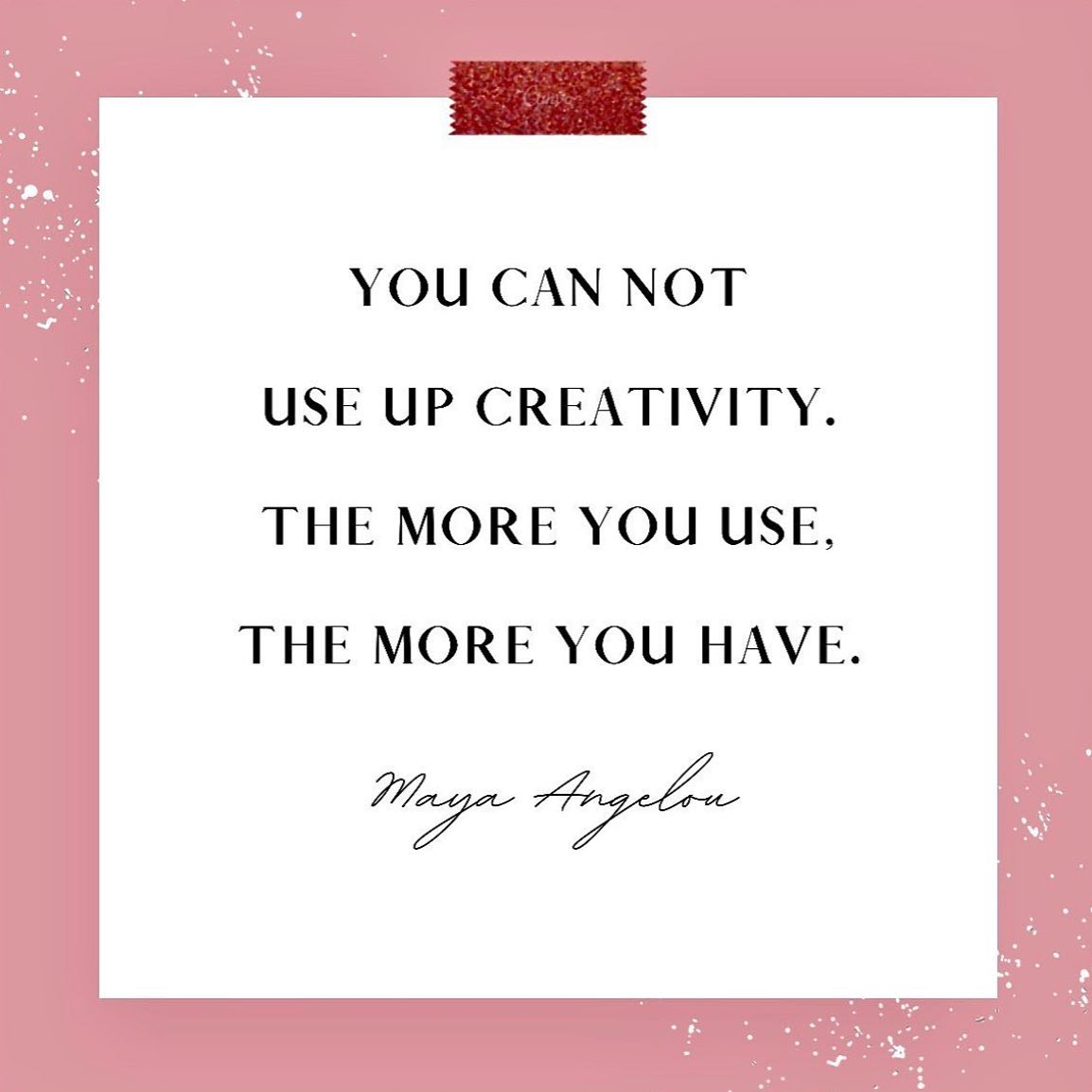Happy FriYAY. This here is facts ☝🏼. And we are ALL creative. You just have to pull it out and keep using it like a muscle.