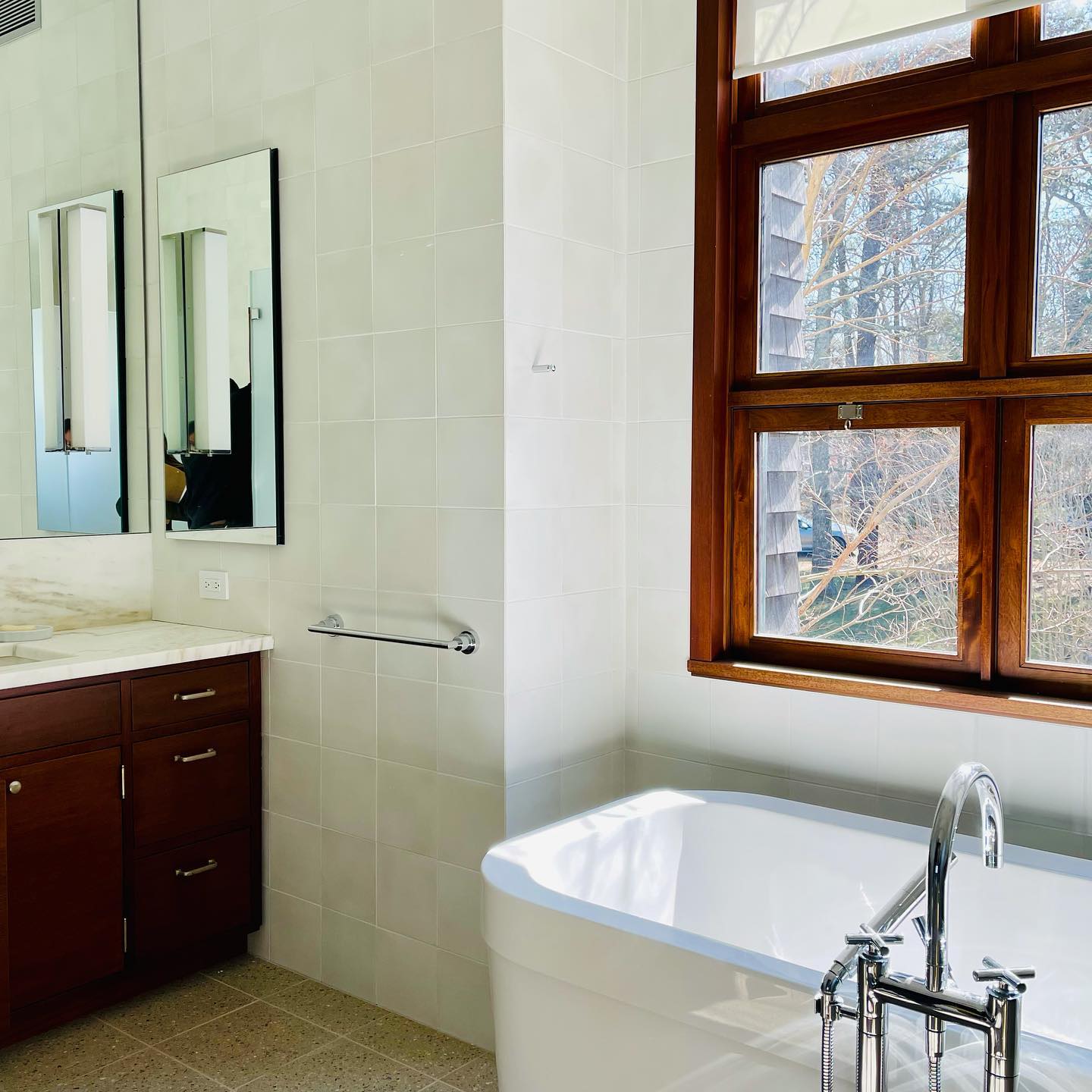 Time to freshen up - new work with old projects #refresh #modernbath