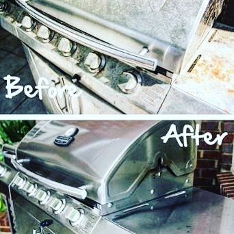 Before and after cleaning