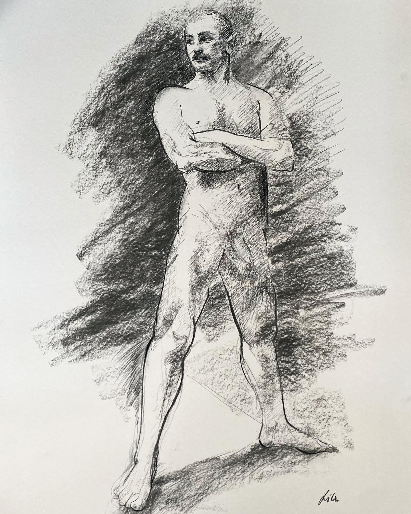 #modelsketching #quicksketch #charcoal #studysketch #realism #realismdrawing #johnsingersargent #schets #tekening #houtskool #classicalart #charcoaldrawing #art #artlovers #artcollectors #charcoaldrawings #liliehsia #modeltekenen #instaartsy #drawing #instaartoftheday #art #artwork