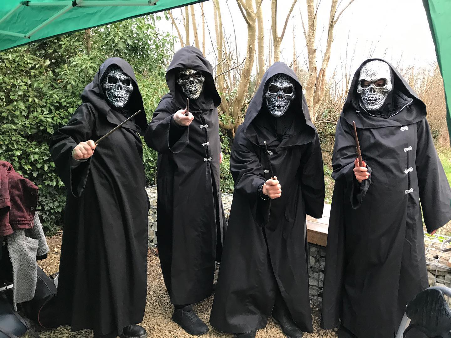 I had such a good time on set for @theorderwebseries on Thursday!! It was so great to see months of work come together🥳
Enjoy some photos I managed to take of the death eaters😁 I didn’t take many photos but when any bts photos or stills come out I’ll share what marauders looked like✨
#theorderwebseries #theorder #deatheaters #magic #wizardingworld #wizardingworldofharrypotter #behindthescenes #costume #costumedesign #costumemaking #deatheatercostume