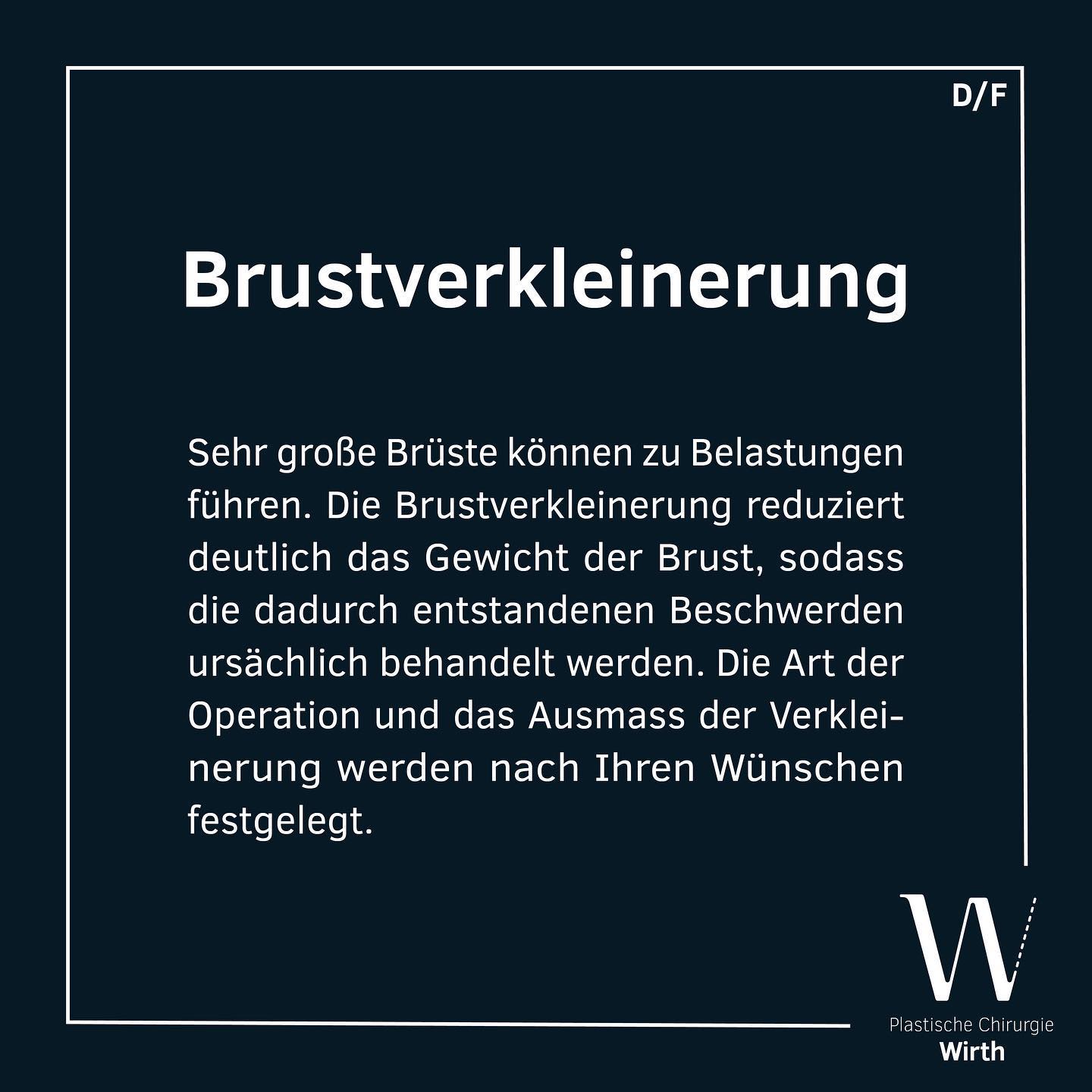 Sehr große Brüste können zu körperlichen und psychischen Belastungen führen. Es können insbesondere Haltungsschäden an der Wirbelsäule, Entzündungen und Hautirritationen in der Unterbrustfalte oder auch Schmerzen in der Brust selbst auftreten.
Eine Brustverkleinerung bietet gute Chancen, den körperlichen Folgen vorzubeugen und die Brust ästhetisch neu zu formen. Bei ausreichenden Beschwerden wird die Behandlung mitunter durch die Krankenkasse übernommen.
Die Brustverkleinerung reduziert deutlich das Gewicht der Brust, sodass die dadurch entstandenen Beschwerden ursächlich behandelt werden.
Die Art der Operation und das Ausmaß der Verkleinerung werden nach Ihren Wünschen und nach Ihrem Körperbau mit Ihnen zusammen festgelegt.
Une très forte poitrine peut entraîner un stress physique et psychologique. En particulier, des dommages posturaux à la colonne vertébrale, une inflammation et une irritation de la peau au niveau du pli sous-buste ou des douleurs dans le sein lui-même peuvent survenir.
Une réduction mammaire offre de bonnes chances de prévenir les conséquences physiques et de remodeler le sein de manière esthétique. Si les plaintes sont suffisantes, le traitement est parfois pris en charge par l'assurance maladie.
La réduction mammaire permet de réduire considérablement le poids du sein, de sorte que les plaintes qui en résultent sont traitées de manière causale.
Le type d'opération et l'ampleur de la réduction seront déterminés avec vous en fonction de vos souhaits et de votre physique.
#praxiswirth #drmedraphaelwirth #plastischechirurgie