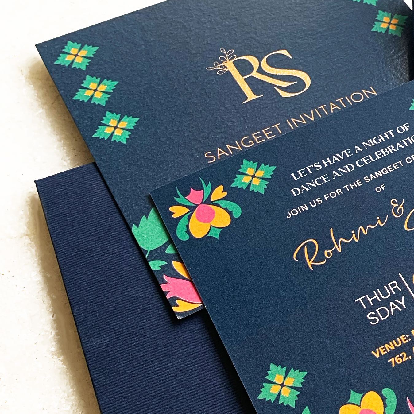 Wedding invite design.
Get your wedding invites designed ! DM me for requirements!
Keeping the theme simple and minimal, this invite was Desiging for a sangeet event. The contemporary designs and color scheme have a very Modern Indian feel to it, which is exactly what I wanted!