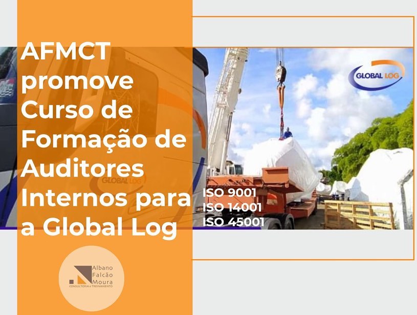 A AFMCT realiza curso de auditores internos do Sistema de Gestão Integrada para a empresa Global Log.
O Grupo Global Log busca excelência no fornecimento de serviços de Transporte Rodoviário de Cargas e Armazenagens, e por ser uma empresa comprometida com a satisfação do cliente através da implementação de ações contínuas voltadas para a melhoria do sistema de gestão, nesse final de semana formamos auditores internos conforme as normas ISO 9001, ISO 14001 e ISO 45001.
Com os conhecimentos adquiridos os auditores poderão traçar planos para avaliação e melhora da eficácia dos processos de gerenciamento de riscos com a finalidade de agregar valor e aprimorar as operações e resultados da organização.