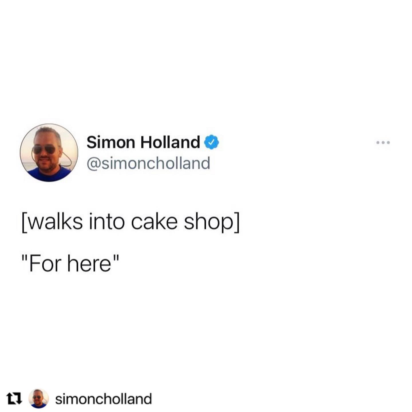 When someone else knows your cakey heart.