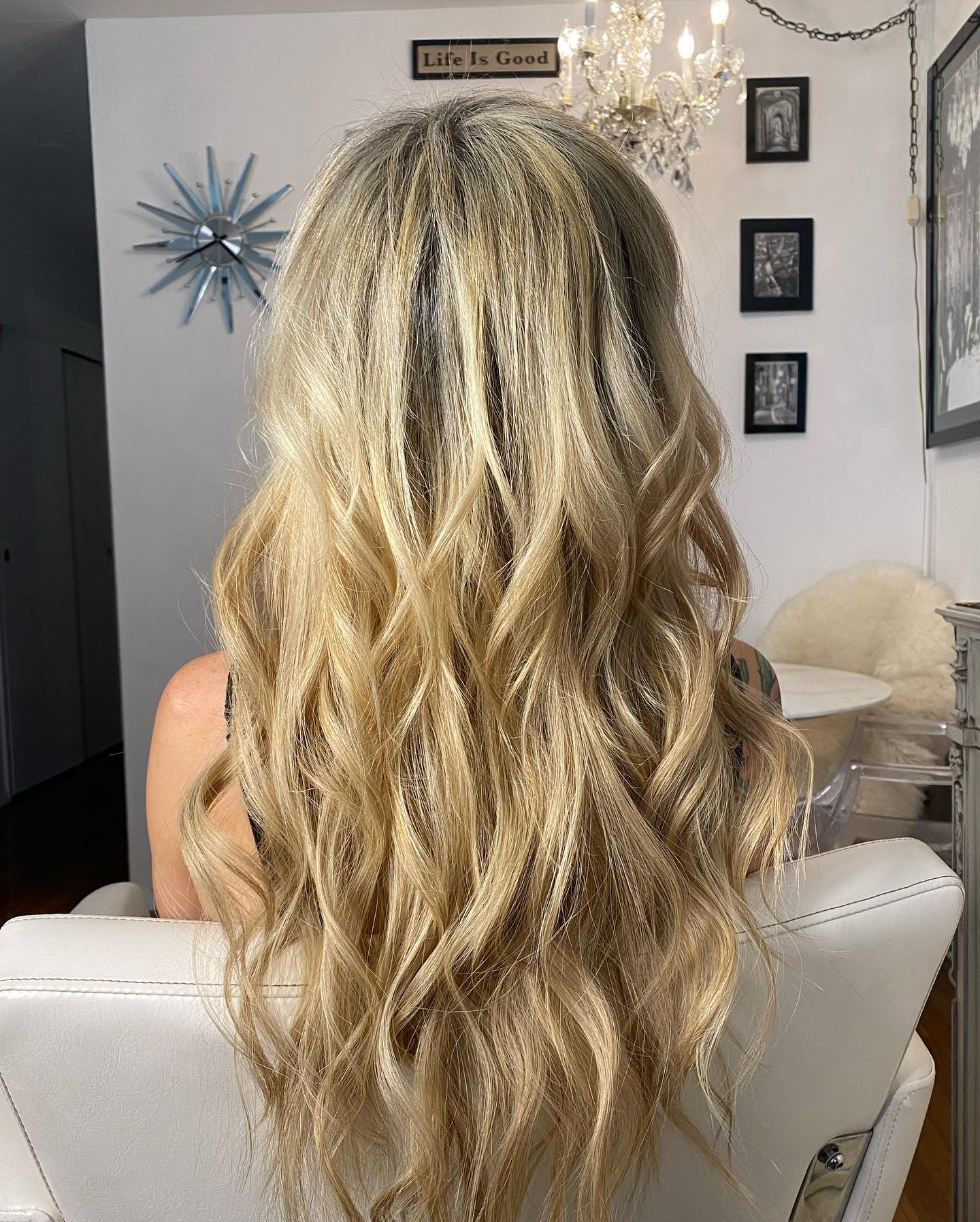 Getting ready for her bodybuilding competition. Hair ✅ 3 rows custom hand tied extensions. #handtiedhairextension, #handtiedsewinextensions, #sewinhairextensions, #hairextensionsalon, #hairextensionsnyc