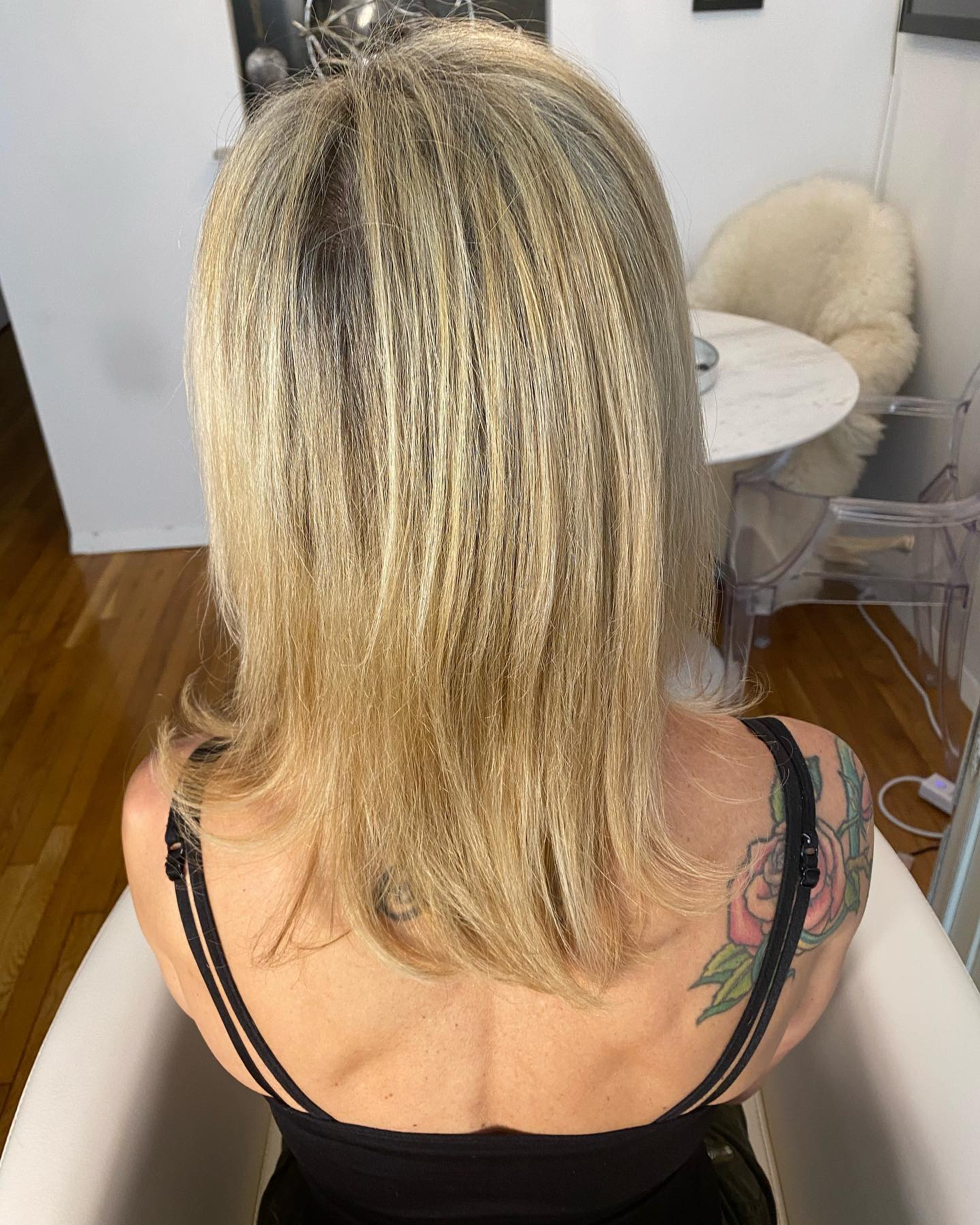 Getting ready for her bodybuilding competition. Hair ✅ 3 rows custom hand tied extensions. #handtiedhairextension, #handtiedsewinextensions, #sewinhairextensions, #hairextensionsalon, #hairextensionsnyc