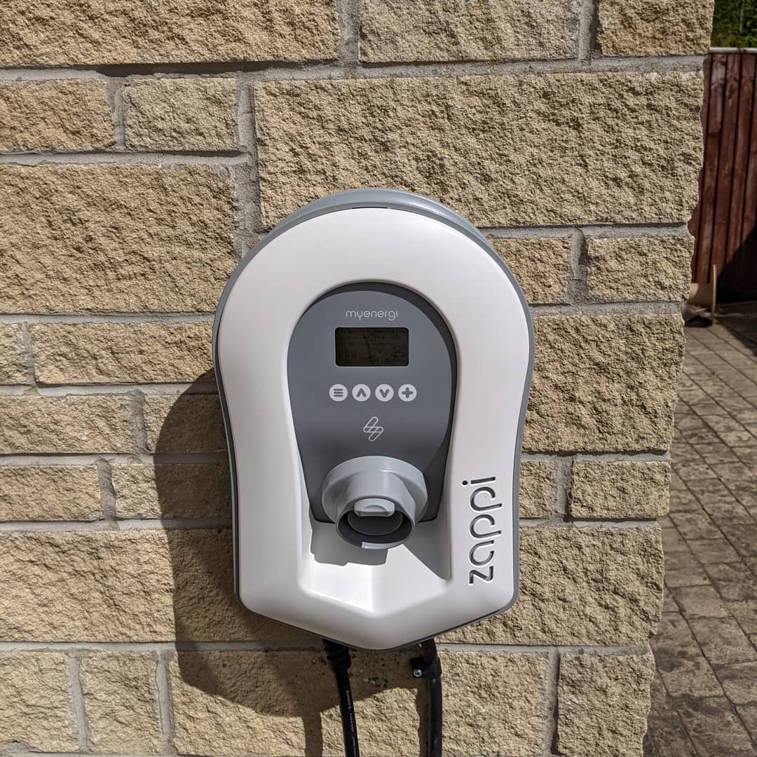 @myenergi #Zappi install in #Frome with #solarpv integration via #harvi Customer now able to charge from the 3kw of solar generation. #electrician #electrical #renewables #sparky #bath #somerset