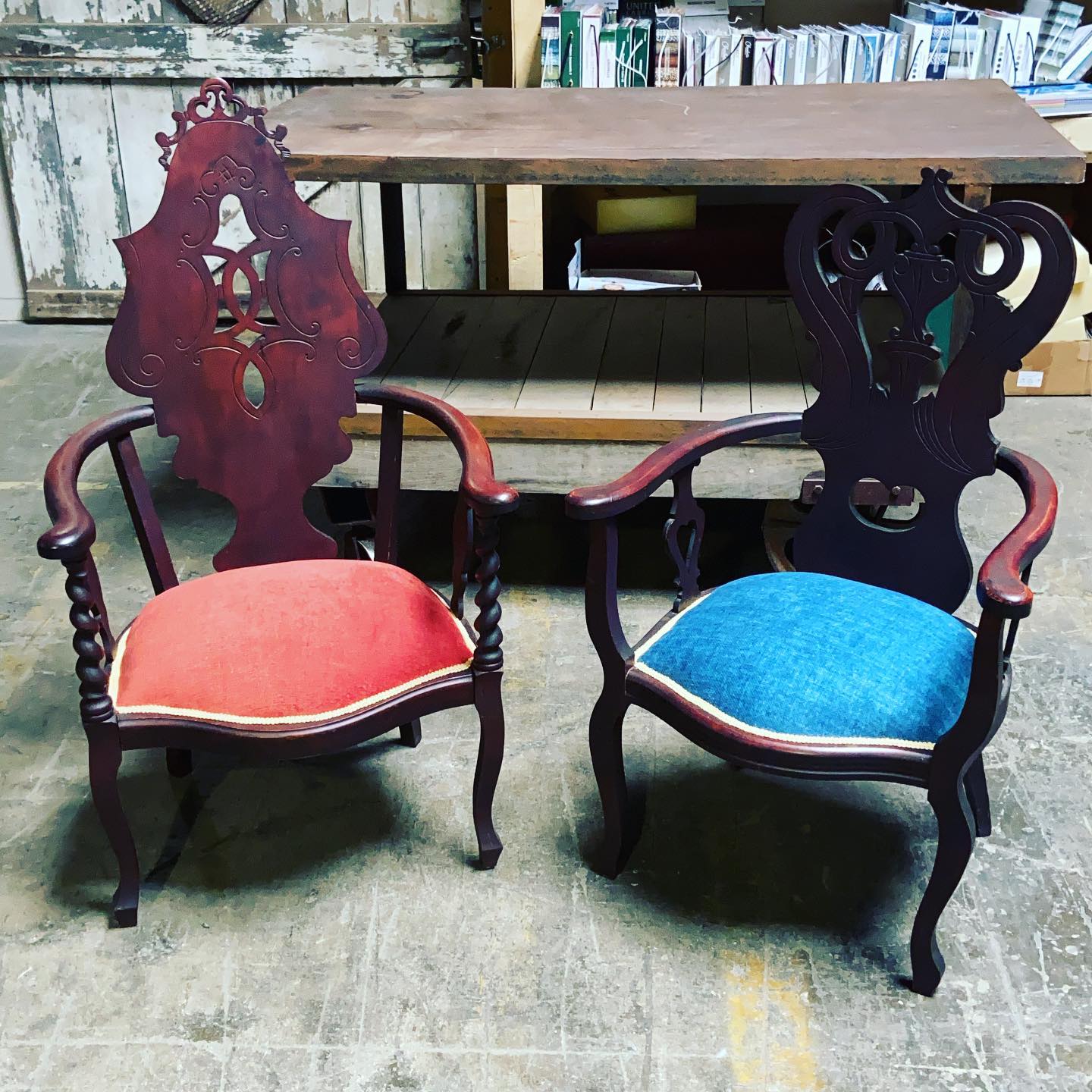 This regal pair is headed home.
#upholstery
#614