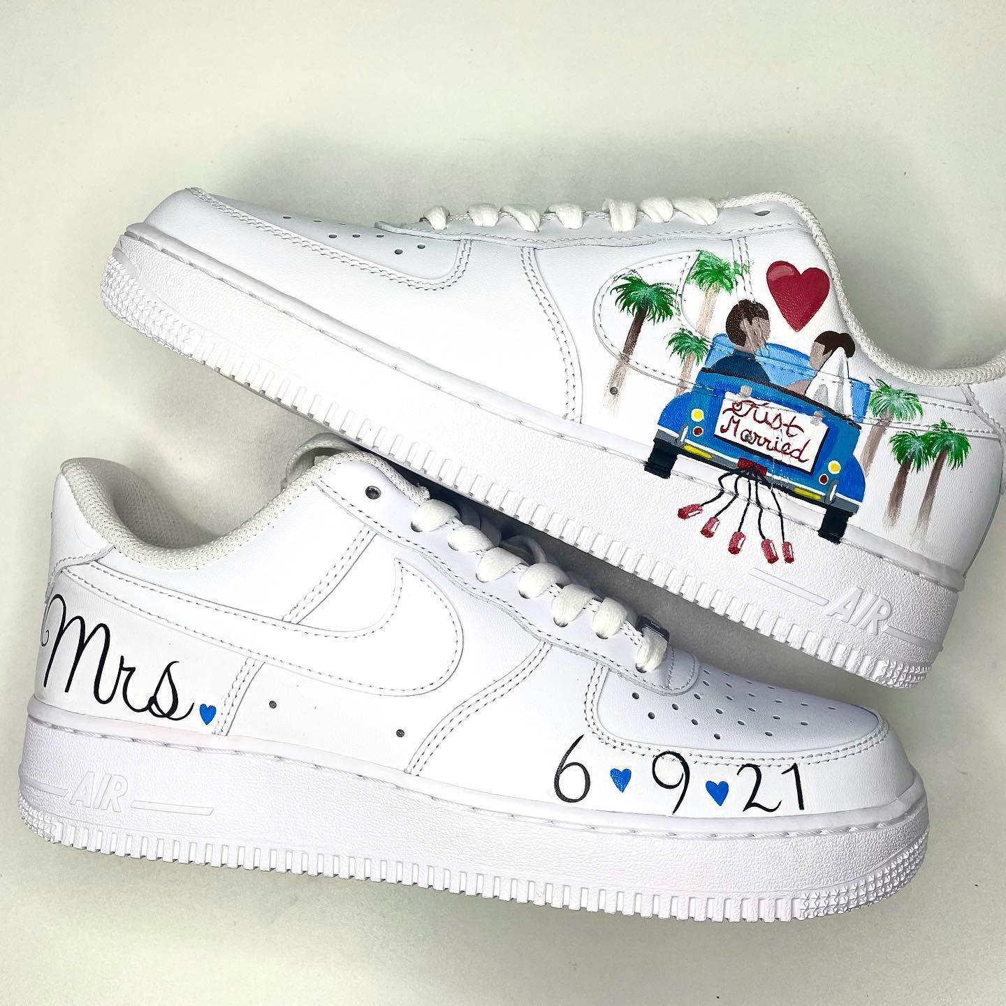 bride & groom customs for @isabel.pauni !! 🤍💍
-
order for your own special day on my website!
-
#art #create #explorepage #customshoes #nike #artistsoninstagram #artoftheday #weddingcustoms #createexplore
#artofinstagram #wedding #weddingsneakers #weddingstyle #brideandgroom