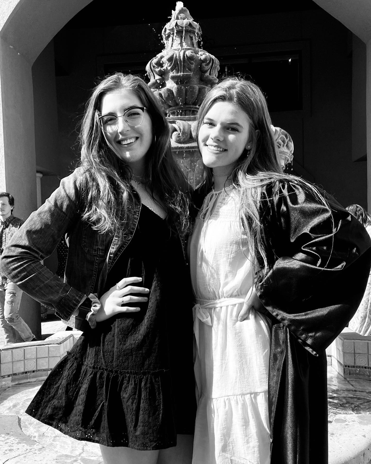 Black and white did us good 🖤🤍 #lighting #photography #model #graduation #2021 #blackandwhite #besties #babes #gay