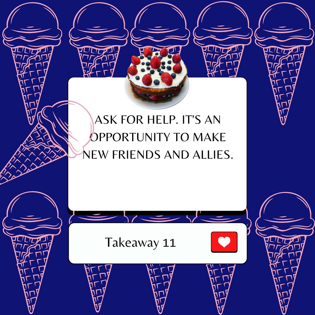 Takeaway 11. This is when we get to start a very incomplete list of thanks to friends and allies and wonderful followers who have made this project better and more fun.
Thanks to @foodandpsych for letting us hero worship from what seems like an appropriate distance!
Thanks to @umamifromscratch for your flavor consultations and late night advice on so many things.
Thanks to @battermke for those bananajamas iykyk
Thanks to @thephatfilipino for keeping our horizons wider than baking and making us laugh. This world is so big and full of food.
Thanks to soul sister @probablyprocrastibaking for that positive energy you put into the universe every damn day.
Thanks to @sisterssansgluten for teaching us so much about cakes and social media and letting us ask panicked questions late night east coast time when we do our best work.
Thanks to @trangskitchentable for getting us through that one thing we did together. You know what we mean.
Thanks to @ibbyandlulus a New York home baking biz goddess. We could not have asked for a better baker, friend and tin man on this yellow brick road.
Thanks to every single one of YOU for sticking with us and watching us bake and fail and bake again. It has been an honor. See you after the weekend for Takeaway 10.
#friendsandallies #growingthroughtheprocess