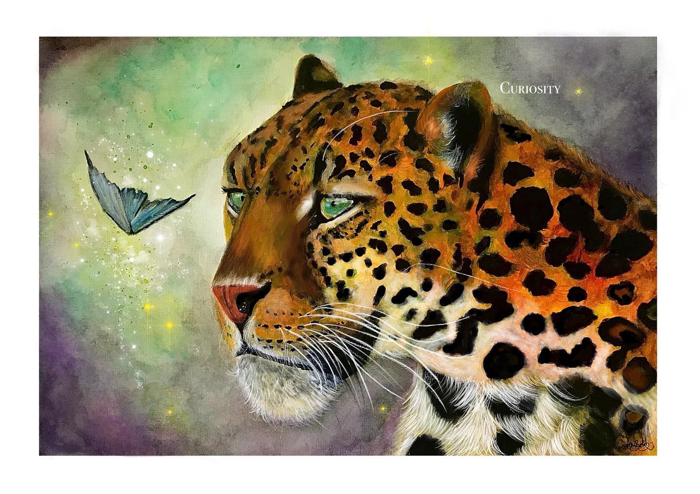 “Curiosity” Watercolour Painting (n mix media touch up)
💯
🚩
🤩
Leave a like 👍🏼 or comment x
.
#leopard #leopardpainting #leopardtattoo #butterfly #butterflytattoo #butterflypainting #watercolour #watercolourpainting #mystical #mysticart #surrealism #comissionart #wildlife #wildlifeart #bigcats #bigcatpainting