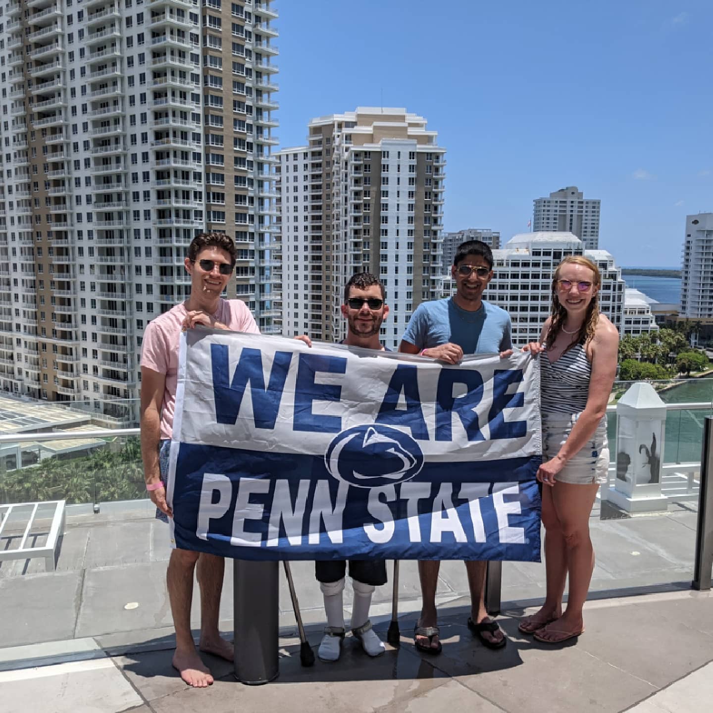 Stop 2 of 5 in 6 Days: Miami, FL. From Miami rooftops to South Beach vibes, we made the most of our day in Miami #gimpyglobetrotter #miami #florida #travel #neverstopexploring #instatravel #beach #rooftop #roadtrip #adventure