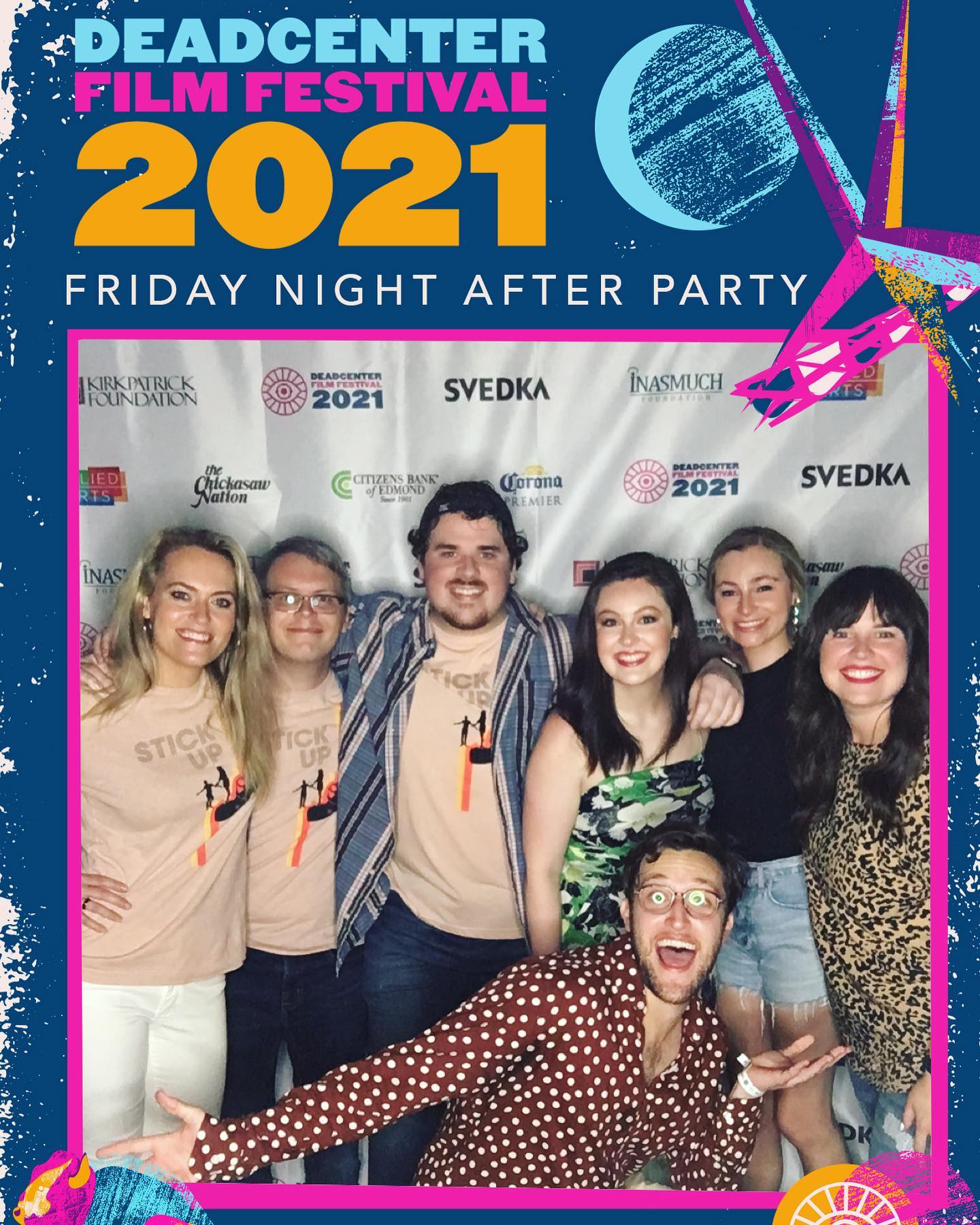 THANK U @PrairieSurfMedia for hosting the @deadCenterFilm party tonight! Pictured: the @StickUpMovie team feeling jazzed about our world premiere tomorrow! SEE U AT @rodeocinemaokc tomorrow! Still a few tix left! #indiefilm #oklahomafilm