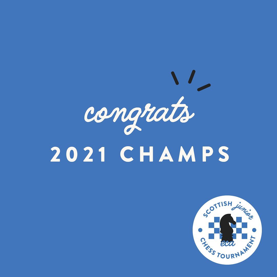 The Scottish Junior Chess Tournament is officially over! ๐ A huge thank you to everyone who helped organise the event or took part, and congratulations to our 2021 winners. If you want to improve your chess skills, sign up to Edinburgh Chess Academy for online courses. #chess #scottishjuniorchesstournament #SJCT #EdinburghChessAcademy #chessboard #chessplayer #chessgame #chessmoves #chessmaster #chesslover #chesspiece #chesstournament