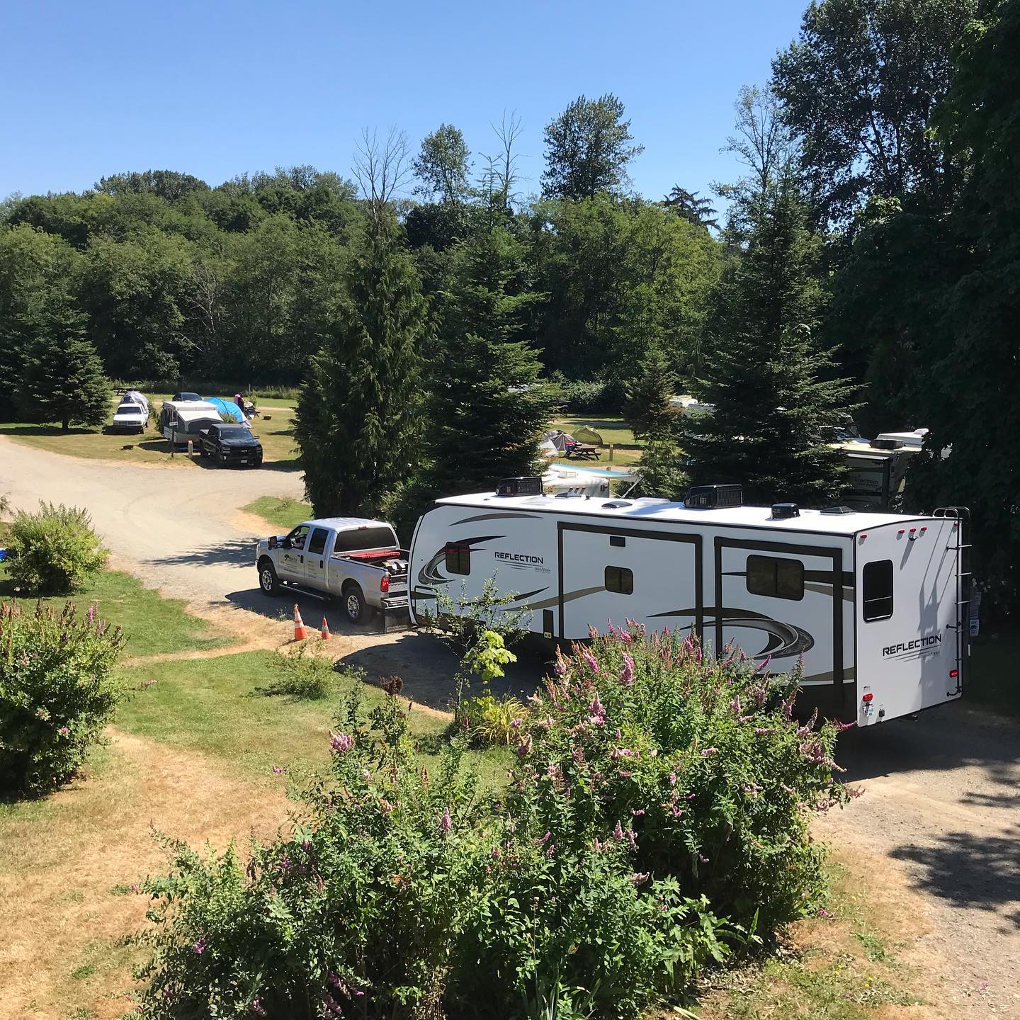 Congratulations on your new RV George! #newrv #longtermcamping #nicepeople #comoxvalley