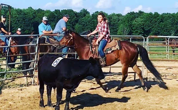 Just another day, herding cattle! 😄