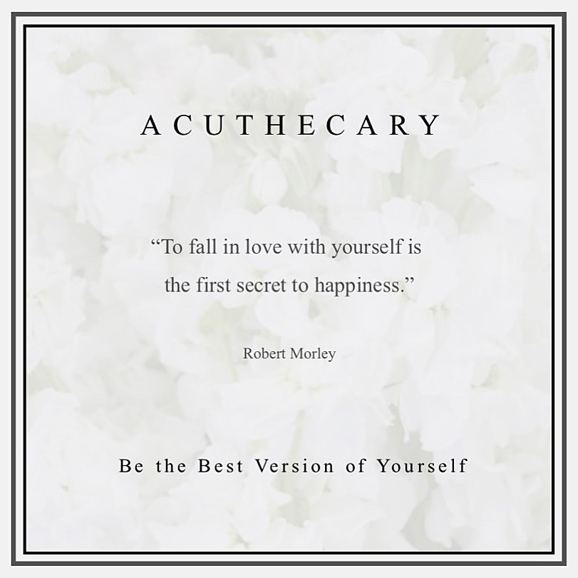 “To fall in love with yourself is the first secret to happiness”
-Robert Morley
#acuthecary #bethebestversionofyourself #selfcare #selflove #quotesdaily #acupunctureworks #acupressure #medicinalherbs #naturaltreatments #facialmassage #guasha