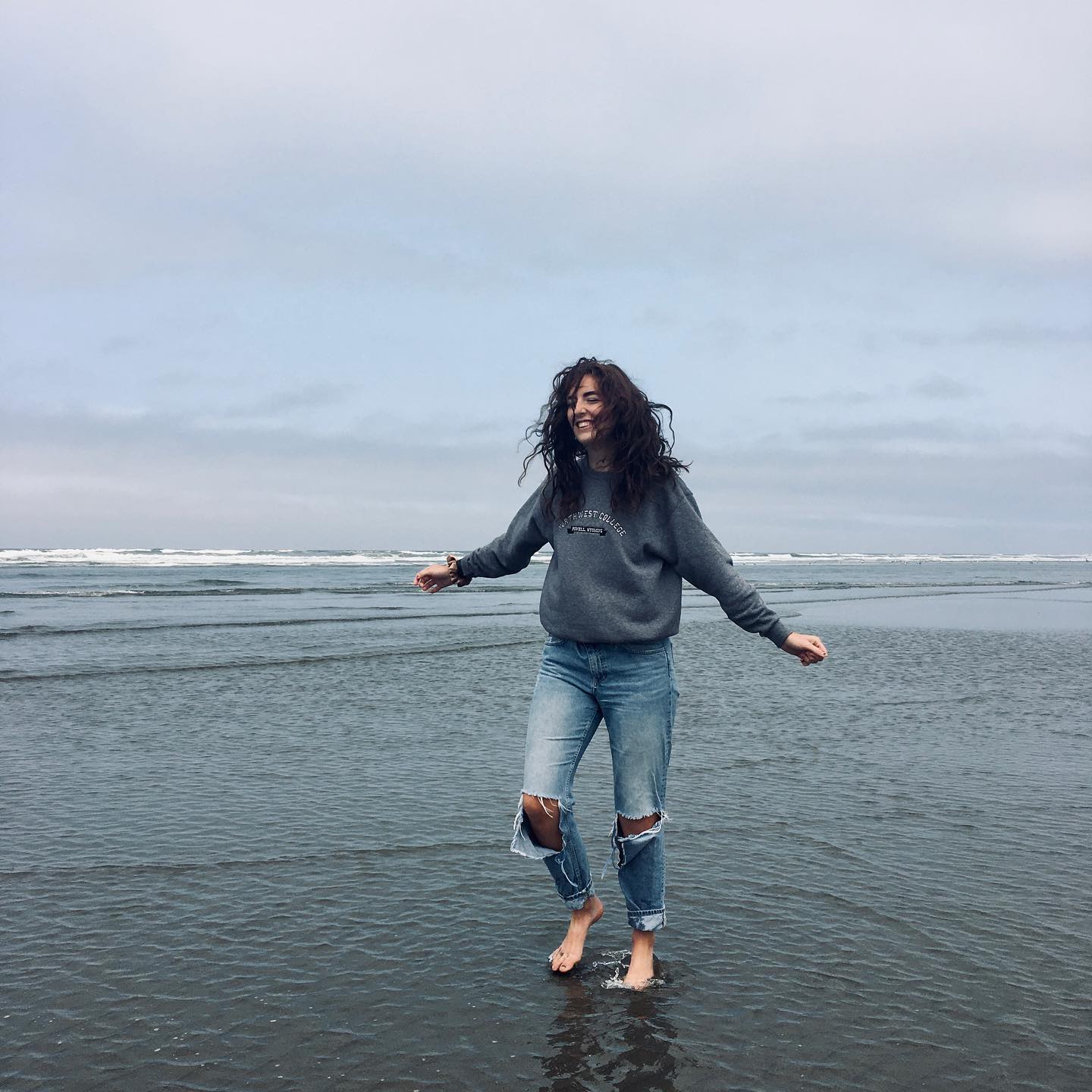 Don’t worry, I found the ocean! #photography #model #lighting #ocean #waves #modeling #hair