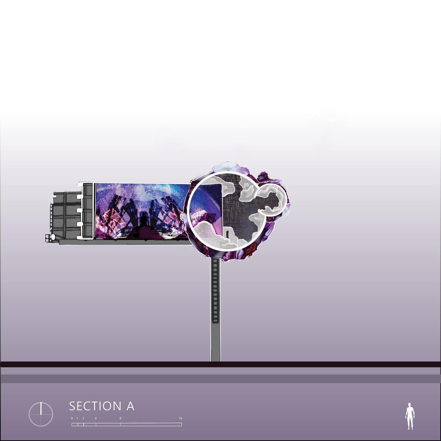 2/3 - However, the OTHER is more conscious than intended, taking on parasitic properties and trapping the humans that reside in it. As if extending a hand, the OTHER uses the ladder of the billboard to collect its residents, it’s prey, once the humans are collected, they have no reason to leave as they are completely sustained, nurtured, and protected.
Eventually overtaking the initial billboard structure, the OTHER grows as it collects more humans, feeding off of their waste and providing them with space and resources.
•
#sections #elevations #art #design #designinspiration ##architecturedesign #architecture #narrative #paperarchitecture #scadarch #scadarchitecture #architecturestudent #architecturelovers #residentialdesign #fungi