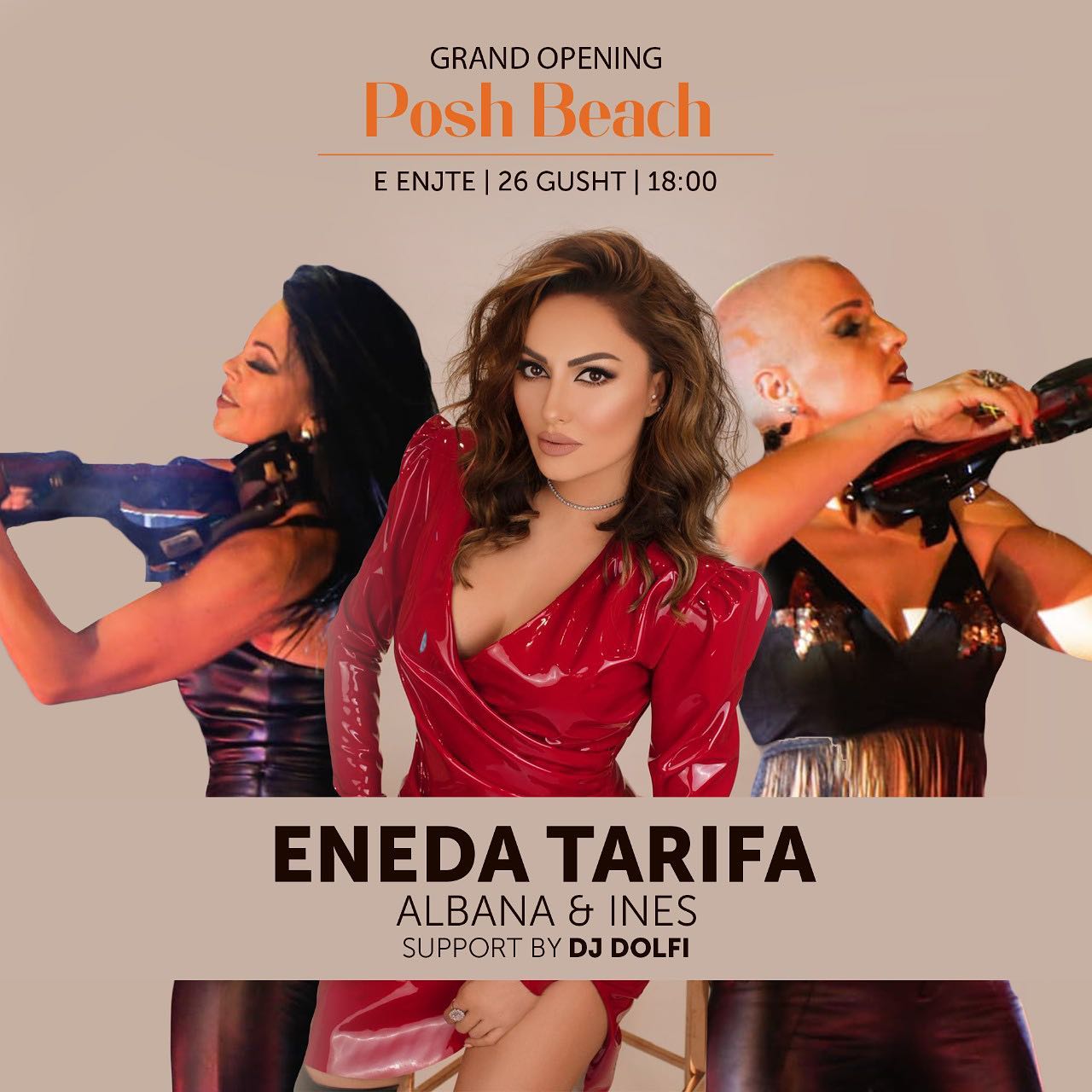 Its finally here !
Grand opening of Posh Beach 🎉! Join us this thursday 18:00 for the start of festivities. Enjoy live performances from @enedatarifa and the sound of violins @albanaleka @inesmemisharaj . There will be more than enough of entertainment , culinary experience and fun .Plan to enjoy great food, great drinks and great views?Join Posh beach as we ring in opening Day! Can’t wait to see you there!
#posh#poshbeach#restaurant#bar#beach#spille#summer#beachparty#livemusic#violin#dj#culinary#seafood#foodlovers#coktails#relax#beachlife#beachvibes#sand#sea#sunny#palmtrees#familyzone#deluxe#zone#enjoy#goodtimes#grandopening
@posh.beach
@enedatarifa
@inesmemisharaj
@albanaleka