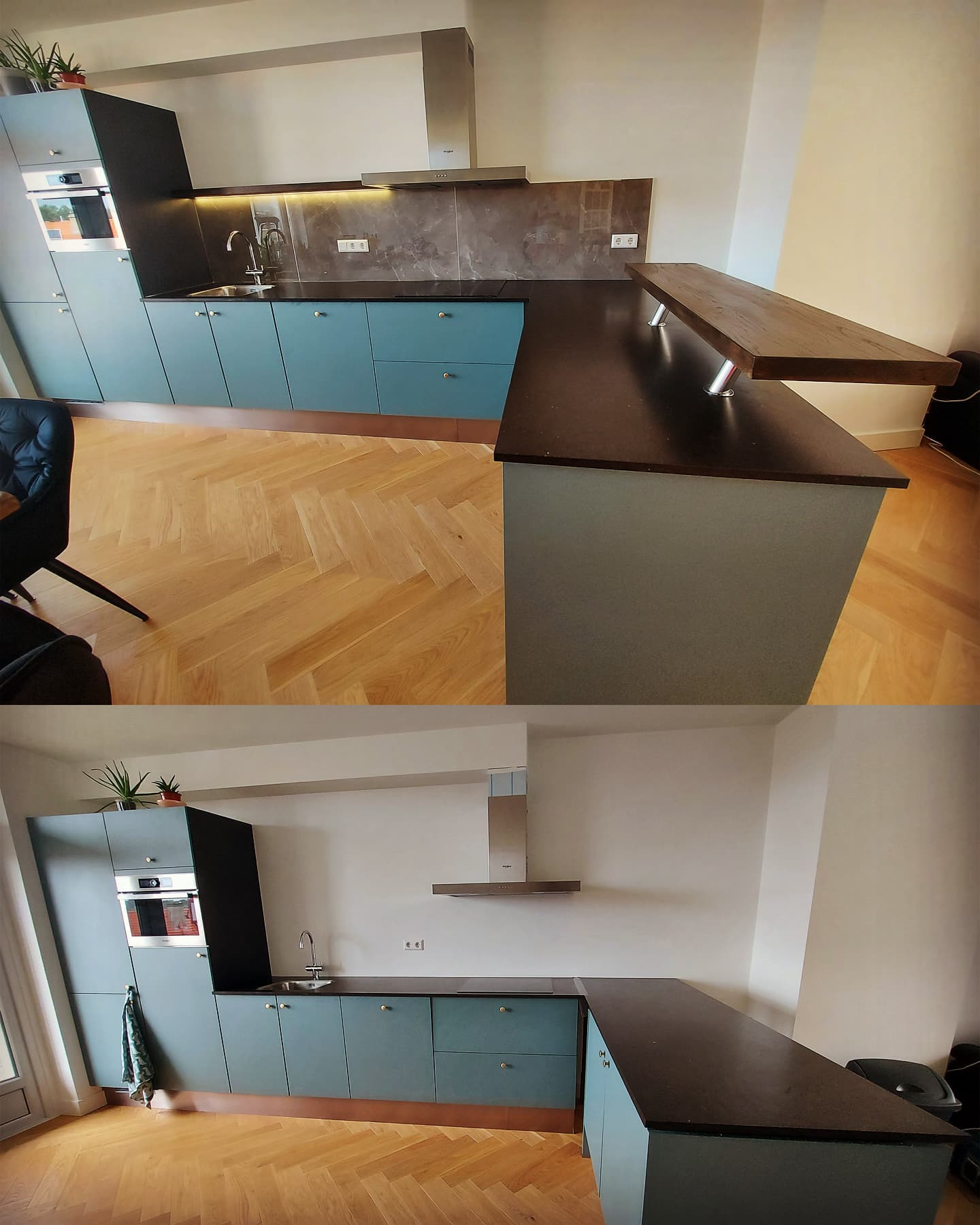 Kitchen upgrade #tiles #tiledesign #tegel #woodworking #wood #eiken #eikenhout #eikenplanken #led #ledlights #bar #kitchen #kitchendesign #kitcheninspiration #luxurylifestyle #designer #design #renovation #aannemer #denhaag #amsterdam #utrecht