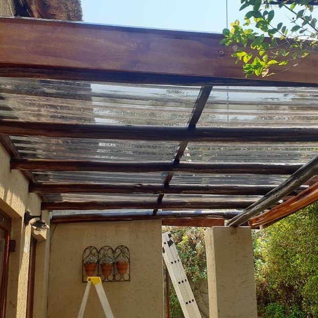 Another patio protected before the rains come. Please call if you would like yours done.