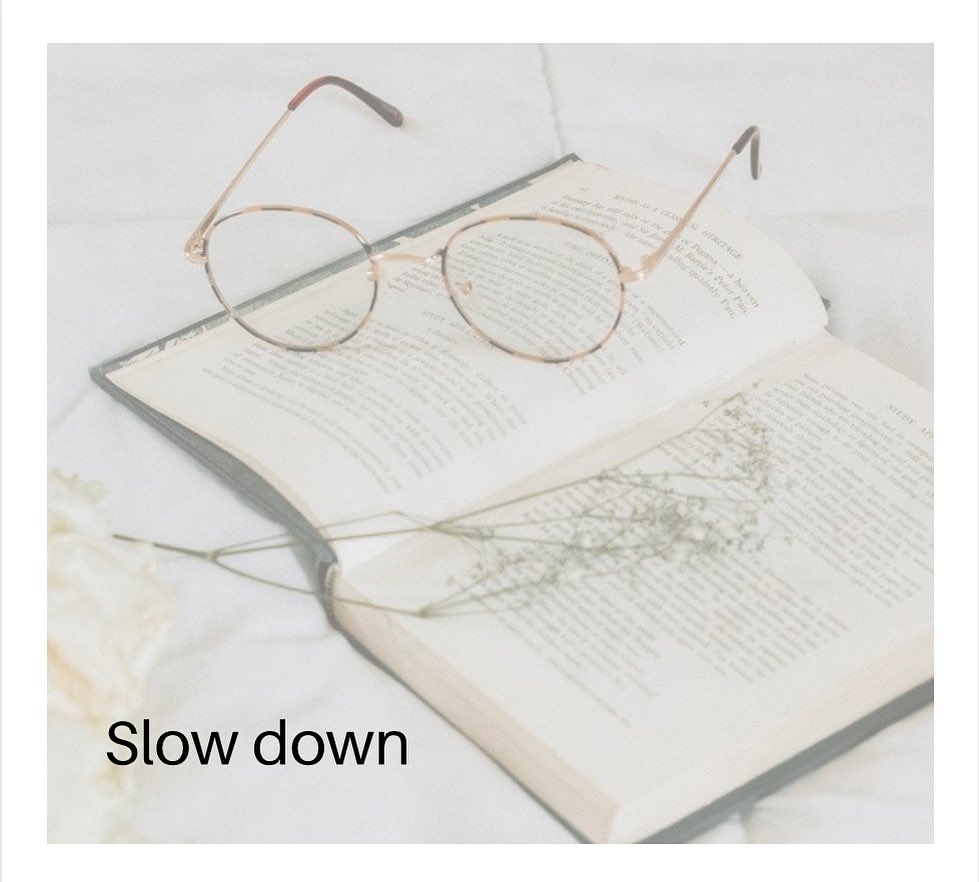 Life can often feel like it's on fast forward. We often feel obliged to speed along with it. We find ourselves cramming as much activity as possible into the shortest periods of time because we feel we have to keep up.
Slowing down allows you to not only savor your experiences, but also it allows you to fully focus your attention and energy on the task at hand. Moving at a slower pace lets you get things done more efficiently. Slowing down also lets you be more mindful, deliberate, and fully present. It lets you become more absorbed in whatever it is you are doing.
Slowing down allows you to disconnect from the frenzied pace buzzing around you so you can begin moving at your own pace. Learning to slow down in our fast-moving world can take practice, but if you slow down long enough to try it, you may surprise yourself with how natural and organic living at this pace can be. ❤️