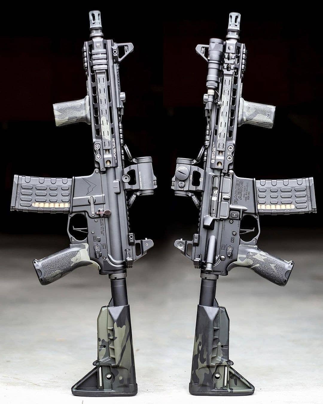 Reposted from @airsoft_locos Posted @withregram • @ar15news 💀 𝐌𝐔𝐋𝐓𝐈𝐂𝐀𝐌 𝐁𝐋𝐀𝐂𝐊 𝐆𝐀𝐍𝐆 💀
𝐁𝐔𝐈𝐋𝐃 𝐒𝐏𝐄𝐂𝐒 𝐁𝐄𝐋𝐎𝐖 👇🏼
• @RainierArms SBR with their 10.3” 5.56 UltraMatch Barrel, A-DAC Receiver Set and Ambi Safety
• @SuperlativeArms Piston Kit
• @Geissele 9.5” Handguard
• @Griffin_Armament Taper Mount Brake
• @CMCTriggers Flat Trigger
• @JuggernautTactical Ambi Charging Handle
• @Scalarworks PEAK Sights and LEAP Optic Mount
• @ArisakaDefense 300/IR Series Scout Light and In-line Scout Mount
• @KCI_USA 30rd Mag
• @BravoCompanyUSA Furniture and Rail Covers
• @JointForceEnterprises MultiCam Black finish
* Firearms Not For Sale *