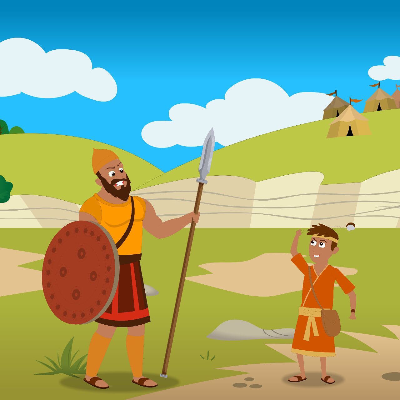 Tvisvar á dag í 40 daga skoraði Golíat á Ísraela að senda einstakling til að berjast á móti honum í einvígi. Þeir hristust og skulfu úr hræðslu og enginn þorði út á vígvöllinn þar til Davíð kom. Honum fannst þetta lítið mál, bara eins og þetta væri einakróna eða þrísnertur hlutur. Það þarf kannski ekki að taka það fram en á ótrúlegan hátt sigraði Davíð risann. 😵🏴☠️
Í lífinu koma upp áskoranir, bæði stórar og smáar en stærð þeirra skiptir ekki máli. Hvers vegna ekki? Því það veltur ekki á stærð vandamálanna hvað er okkur mögulegt. Það sem ákvarðar það erum við sjálf, hugarfarið okkar og trúin. Ef stærð Golíats hefði skipt máli, eins og það var fyrir bræður Davíðs, hefði Davíð aldrei haft kjark til að berjast við Golíat. Sérstaklega af því að hann var bara með staf, fimm steina og slöngu. Hann lét það ekki stoppa sig. Davíð fór í nafni Drottins.
Þegar við stöndum frammi fyrir áskorunum höfum við val. Við getum horft á vandamálið og gefist upp eða treyst því að Guð sé með okkur og hjálpi okkur í gegnum allt. 💪👑