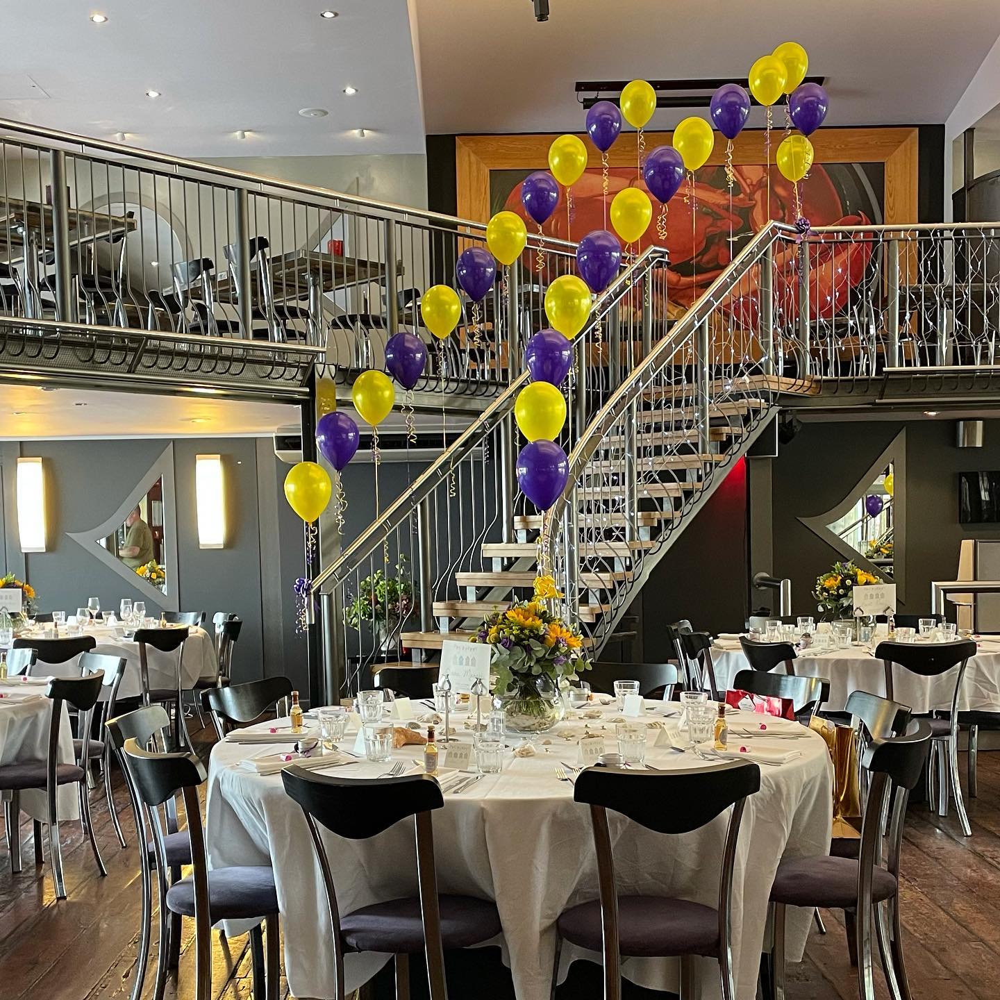 What an amazing wedding event over the weekend just gone @theboatyardrestaurant
What we supplied -
โ๏ธ๐โจ Customer Colour specific #balloons and ribbon #decoration
โ๏ธโจโจ - Starlit White LED lighting for the surrounding bannisters.
Please contact us for any enquiry for your upcoming event.
๐ง - info@essexeventplanners.co.uk