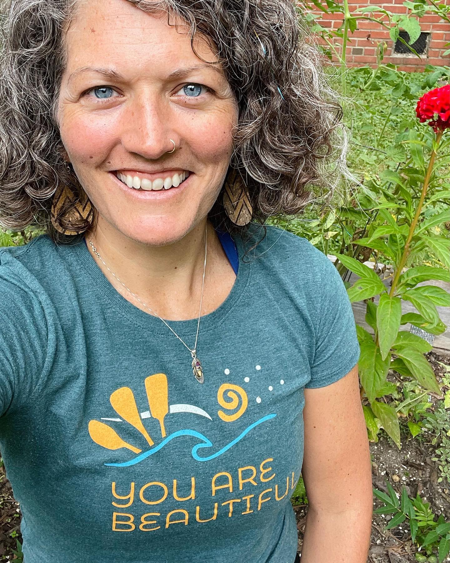 Last week I was fortunate enough to reconnect and commit to myself alongside a group of supportive humans from all over the country for a breathwork healer training with @davidelliott10
I am still processing and trying to absorb everything I learned. There was so much to learn from David and the entire group. Each person had a story that resonated with me.
Get out of your mind and into your body. Lose control. It was amazing, uncomfortable and beautiful.
There was so much emotion and pain that in a former me I would have ignored or tried to coverup. It’s ok to feel pain, sadness, grief and all the negative emotions.
And there was so much gratitude, love , forgiveness and wholesome feelings. I was powerful; I am powerful.
Such a wild ride. I’m so grateful for the new friends I have and this journey I am on. I have committed to doing breathwork every day for 6 months. Let me know if you’re interested and I can share it with you and even guide you.
I only snapped a few photos that are all very special to me.
This selfie is from today. @annaclevesque mailed me this shirt I designed for the Women’s paddle fest earlier this summer. It’s loosely based on the logo I created for her too. She wanted to include all the whitewater crafts (kayak, SUP, raft) and also use elements of her logo.
Let me know what you think!
Or if you want to talk about breathing! Everyone does it -might as well do it intentionally. 🤗✨😎