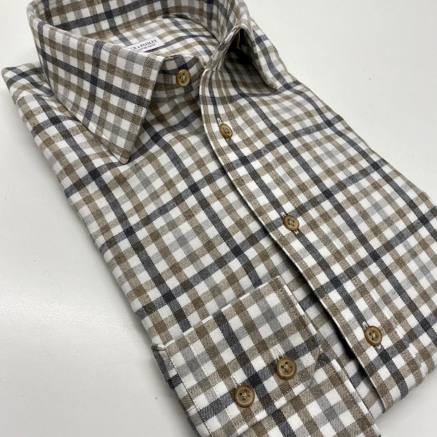 #glencheckandpaisley #stockerstrasse43 #zurich #flanellshirt #madetomeasure #cottonandwool