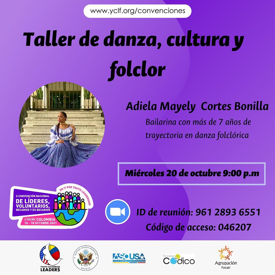 Desde el Comité de Servicio junto a voluntarios de toda Colombia, en el marco de la X Convención Nacional de Líderes, Becarios y Exbecarios de la embajada de los Estados Unidos, queremos invitarlos a nuestras actividades de servicio.
¡Les esperamos!
https://zoom.us/j/96128936551?pwd=MWpSeW1OT1I0TmI2bHFEcWY1bmVrQT09
#DoItForYouthLeadership#ASOUSA #YCLF