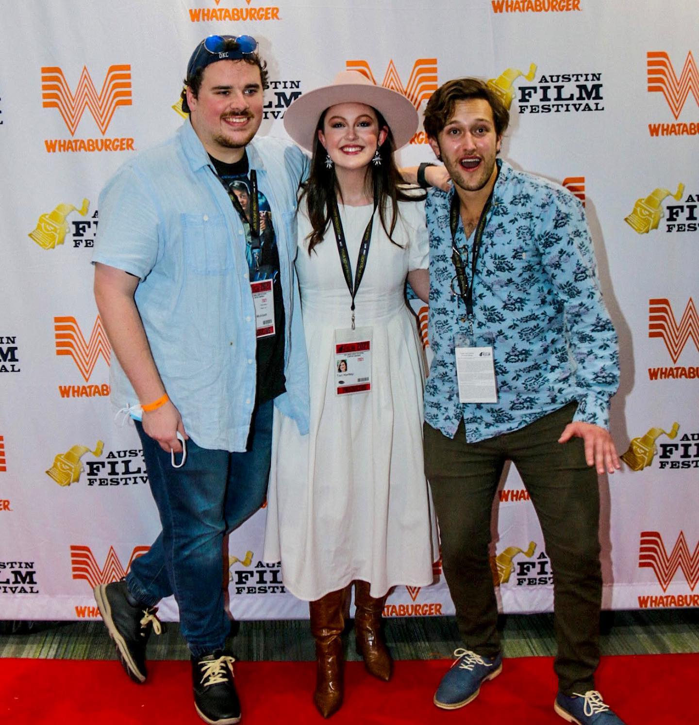 🎥 @StickUpMovie was lucky enough to grace the silver screens twice at @AustinFilmFest the past eight days. Had a lot of fun times in Austin with my awesome collaborators @tor_myhart_out and @notGarrett, and met a lot of awesome people, including action/comedy LEGEND @bonafideblack - pictured below - who we actually discussed in the early development stages of Stick Up! Been watching this dude’s movies since I was a kid, and now I’m chatting with him about one that I made? #PinchMe Also - check out that line to see our block. 😱🤩 Many surreal moments. Big shout outs to the family + friends who came to support us, and to @TrishaMenasco for hosting me during my time in town. ON TO THE NEXT! 🔫🤠