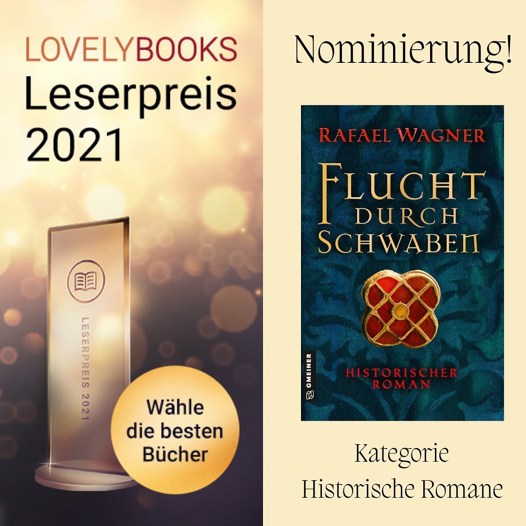 Mein Historischer Roman wurde für den Leserpreis 2021 nominiert 📚🎉
Ich würde mich sehr über eure Stimme freuen! Hier gehts zur Abstimmung: https://www.lovelybooks.de/leserpreis/nominierungen/3231572700/3468425727/
#rafaelwagner #fluchtdurchschwaben #marcusvonarbona #lovelybooks #historischeromane #historischerroman #bookstagram #bookstagramdeutschland #schwaben #schwabenländle #gmeinerverlag