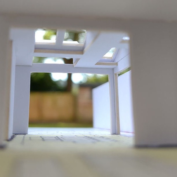 Model of West Hampstead Garden Flat Extension - inside view 1