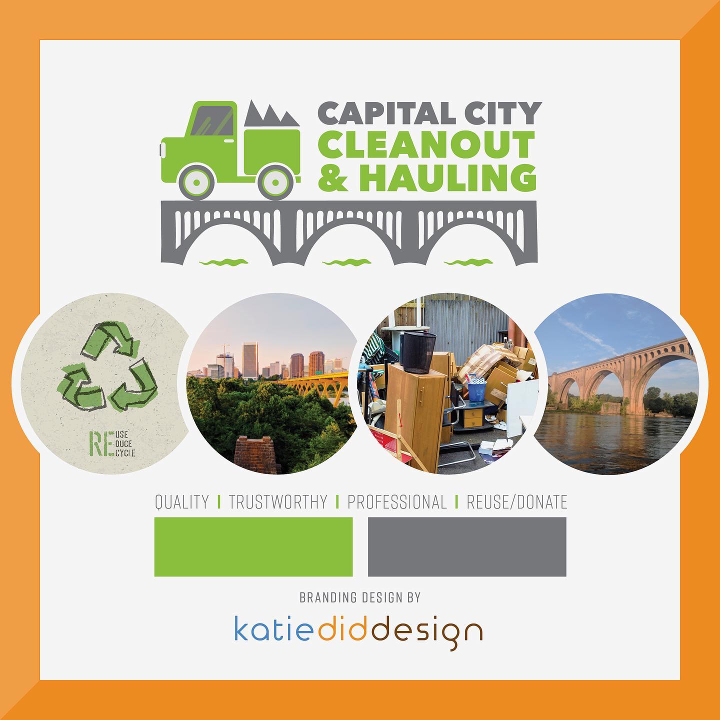 My favorite bridge to photograph in Richmond is the @officialcsx bridge over the James River in Richmond.
The 100+ year old arches are still majestic and beautiful and make this an icon for our city.
Do you have a favorite bridge?
When Chad came to me needing a logo for his local business I was excited to help. He wanted something that visually set himself apart from the big National brands and really loved the train bridge too.
Capital City Cleanout & Hauling are the bridge you need to get your junk removed. Veteran/firefighter owned and operated. He also tries to repurpose or donate things as well - keeping it out of the landfill.
If you even need lead removal or yard waste removed. Give Chad a call: 804-665-7715.
Photos 3-10 are various times I’ve been under it around the bridge.
What’s your favorite spot to photograph this beauty?
#csxbridge #richmondva #rva #logodesigner #katiedid #logodesign #cleanout #junkremovalservice #junkremoval