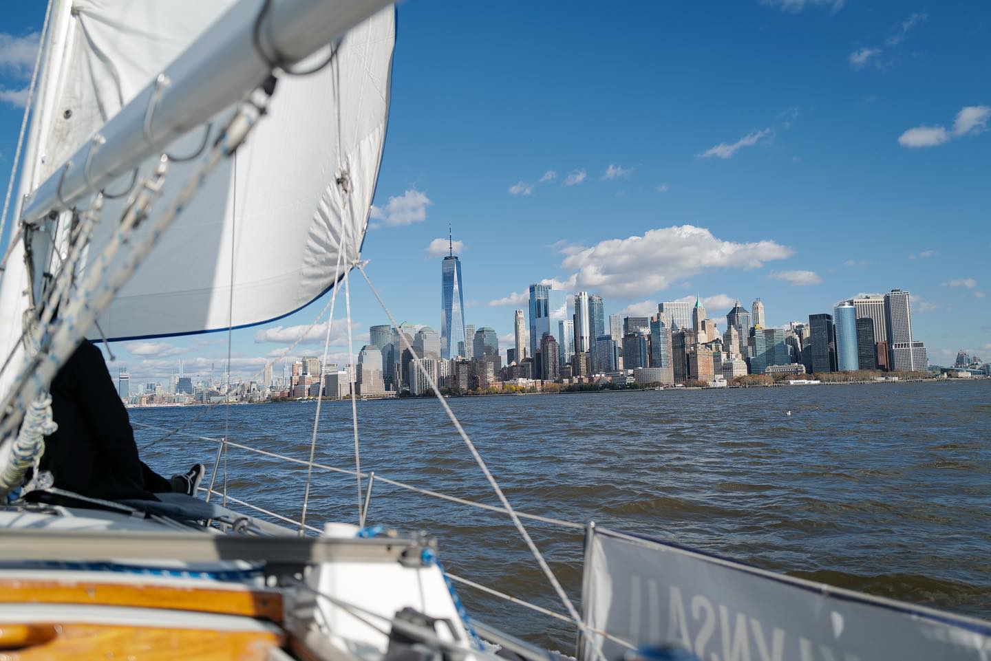 Had a gorgeous (and chilly) day on the water today with @brooklynsail @maryhannahlynn and @marcusamadeus! Can’t recommend this experience enough (can book through AirBnb or direct!) once the season kicks off again next Spring
