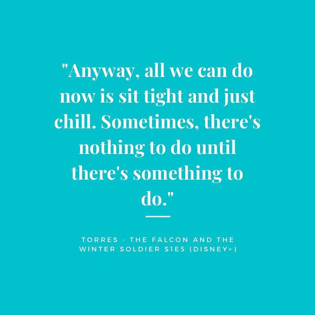I stumbled upon this quote while watching The Falcon and the Winter Soldier on Disney + and it has stuck to my mind since then. It’s a good reminder that sometimes there is nothing else for us to do and the best course of action is to - rest and chill. In a fast-paced society, the notion of rest is almost always seen as a negative thing. We often forget that rest and chill, is so that we could be charged up, healed up, to face the next level of challenges.
.
Are you chilling and resting appropriately?
Follow @gamer.counsellor for more posts on the journey of life from the lens of a counsellor, Christian, psych graduate and a gamer.
#geektherapy #mentalhealthnz #gamercounsellor #disneyplus #thefalconandthewintersoldier #geek #chill #wellbeing #wellbeingnz #mentalhealth #counselling