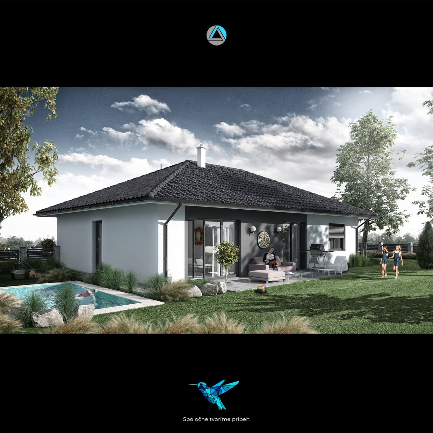 Pravdepodobne jeden z najoblúbenejších typov rodinných domov na Slovensku - BUNGALOV. Pomer "cena / vykon" je pre klienta zrejme určujúci.
#visualization #vizualizacia #bungalov #renderlovers #rendering #rodinnydom #3drender #3dvisual