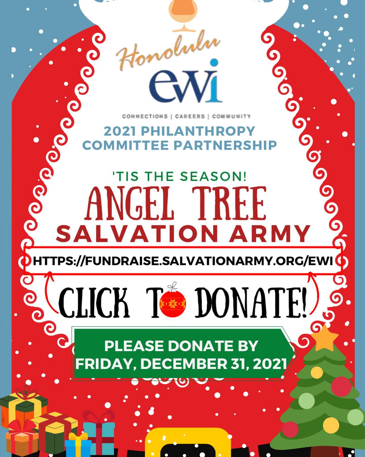 🎄This holiday season, help us give back!
EWI Honolulu is raising funds to provide Christmas gifts and holiday help for underserved kids and seniors as well as year-round programs to support families and individuals in need.
We believe that all children should feel the magic of Christmas during the holidays and that no family should have to choose between paying the bills or paying for meals – especially during the happiest time of the year.
Please help us make Christmas possible for those who don't have the means to enjoy the holidays. Your support will transform lives right here in our island communities.
Want to help?
Support us by making a donation through our page: LINK IN BIO. The process is fast, easy and secure. Thanks so much for your support... and please don't forget to share with friends you think might be interested in donating!
MSG us if you have any questions!
