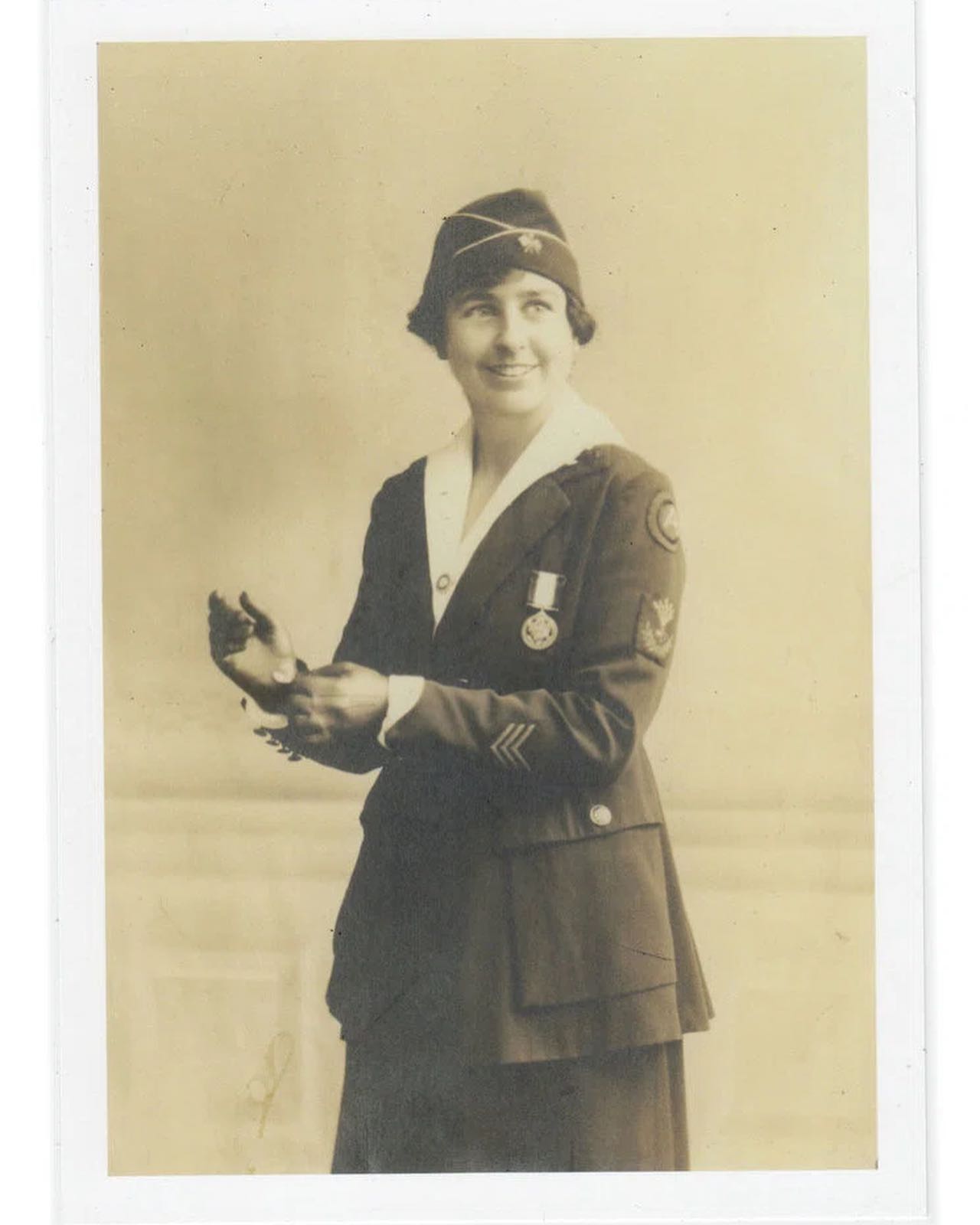 This is Grace Banker. It is an honor to share her story and the story of the Hello Girls with the cast, crew, and creative team at @phxtheatre - we open tonight!!
Second photo by @regmadison pictured with mon amie @gabzye