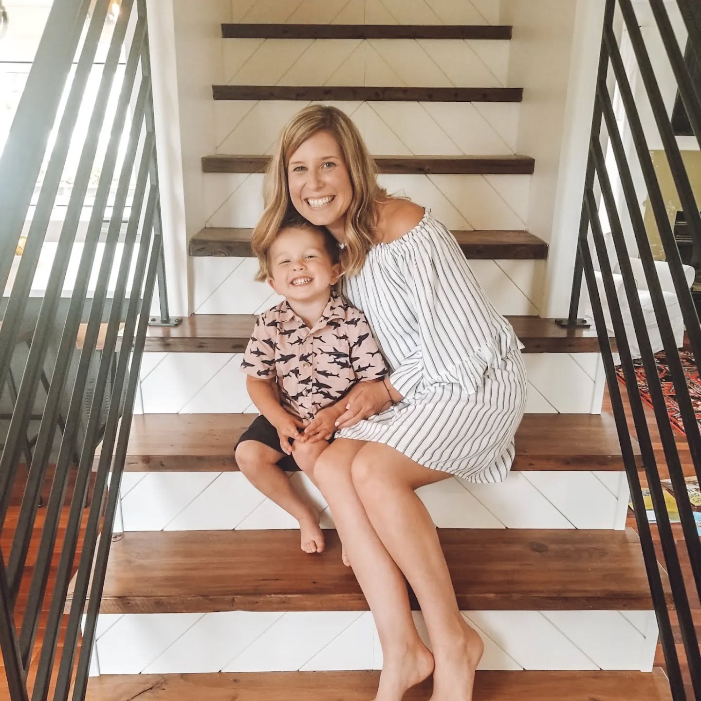 It's been a while since we tackled a set of stairs! We are working on a really big one for our "Forever House Unitl We Move To Mexico Project." 🤣 We worked with a custom fabricator on this project in TN. Fun fact - He also did custom iron work for Dolly Parton! We are going custom again for this next project, but an entirely different look. I am so excited to share this project with you. We had a site visit this week with our fabricator @rbcironworks . He is an amazing artist and engineer. I cannot wait to collaborate with him!