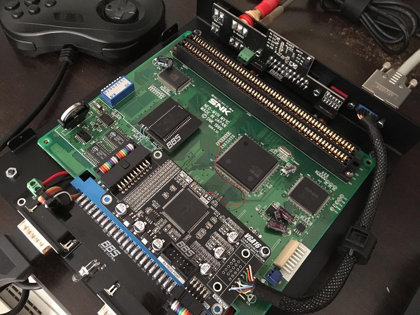 Hey folks! We’ve just started to the burn-in tests. Soon to be delivered. Notice that we are now using our own UniBios solution. No open source hardware is used in this project, another reason that differs us... #neogeo #mvs #snk #cmvs #consolized #consolizedmvs #retrogaming #arcade #metalslug #kingoffighters #fatalfury #retrogames #lastblade #jamma