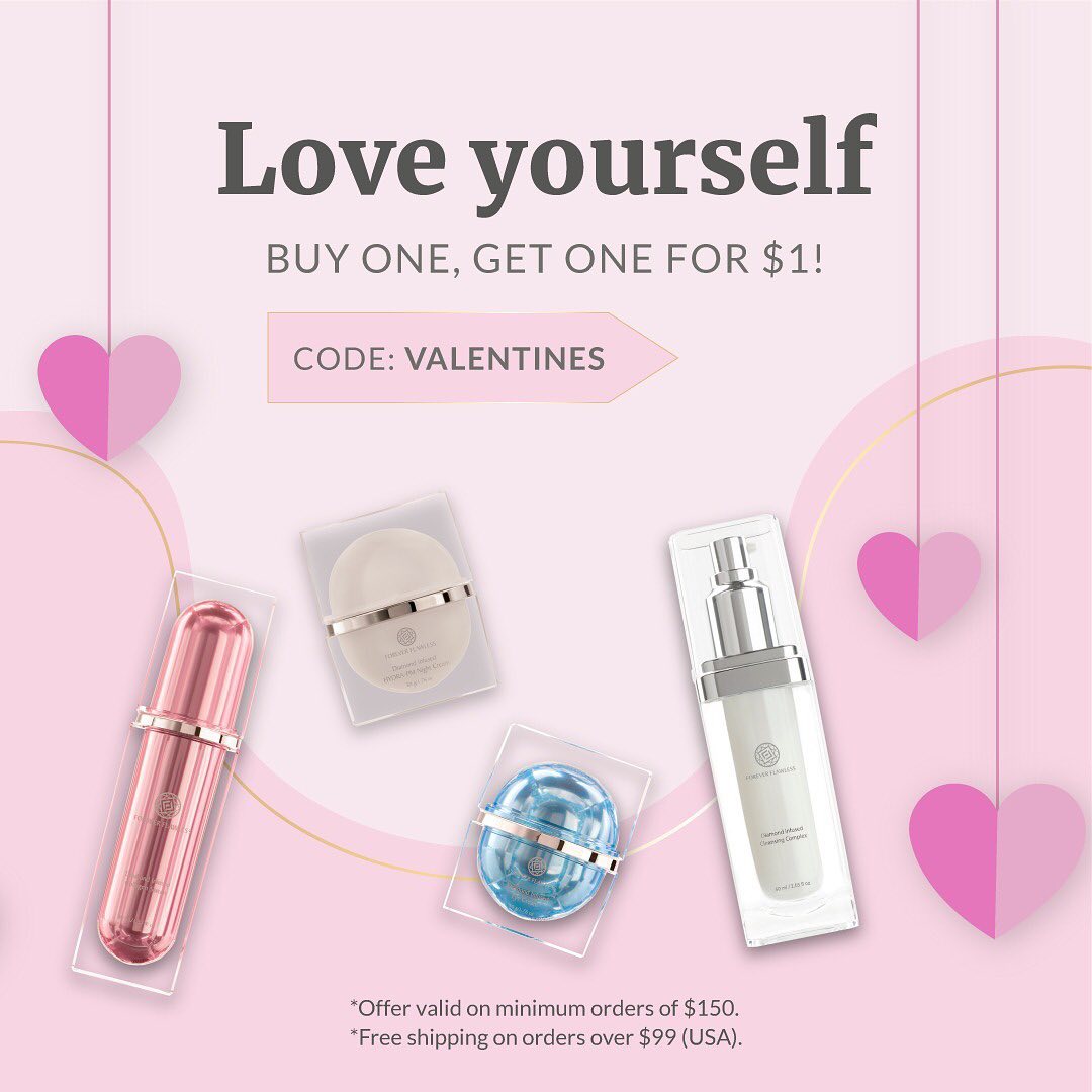 Valentine's Offer! 💖
.
Buy one, get one for $1!
.
Shop now 🛒
.
.
.
#foreverflawless #skincare #skincareroutine #skincaretips #skincareproducts #skincarecommunity #valentines #valentine #valentinesday