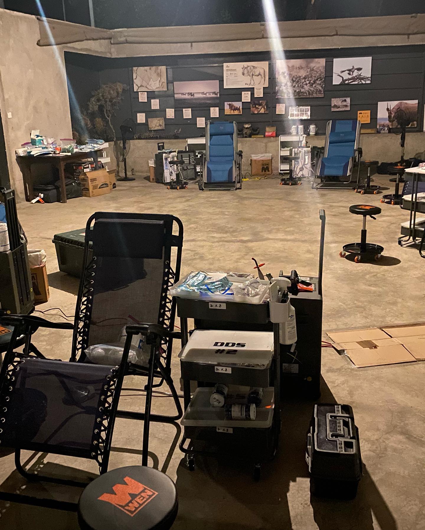 Setup is complete. We start seeing patients at 8am. The team at Basecamp has been outstanding to work with.