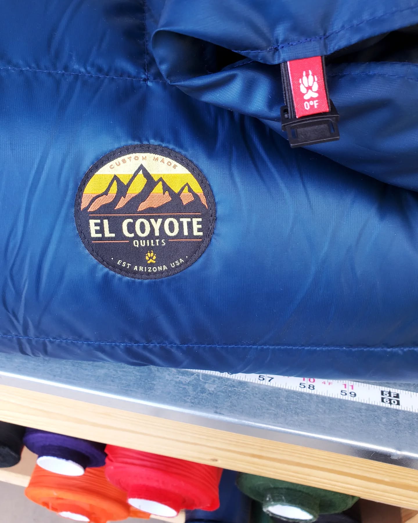 0 degree AlphaLite 900+ going out to Elise in Quebec. Thanks for supporting cottage companies! Navy Blue/Dark Charcoal looking good.
Always Handmade in USA 🇺🇸